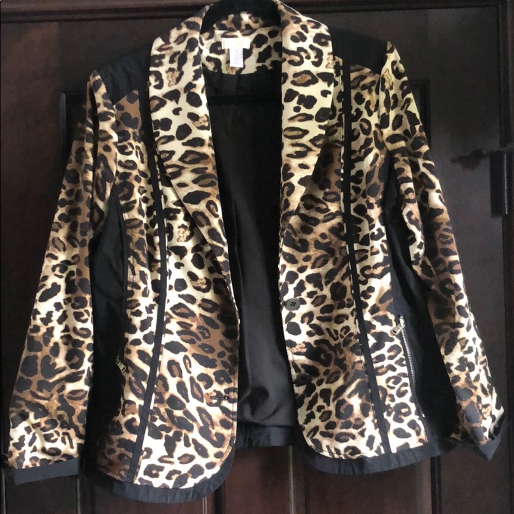 Versatile Chico’s leopard print jacket